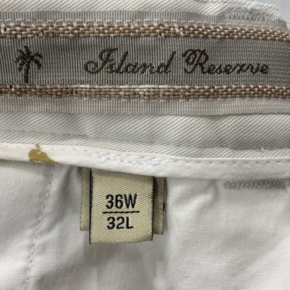 Pusser’s Size 36x32 Beige 100% Silk Pleated Front Dress Pants Island Reserve - Picture 8 of 9